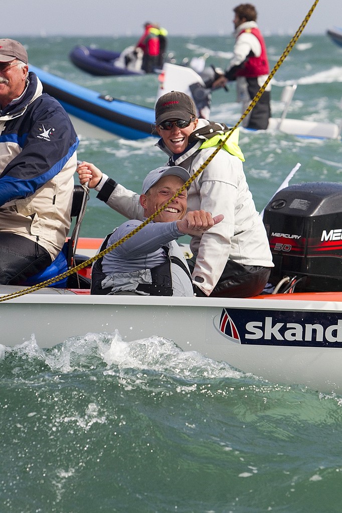 Nick Thompson finishing 2nd overall - Laser Worlds, Hayling Island, UK ©  Richard Langdon http://www.oceanimages.co.uk
