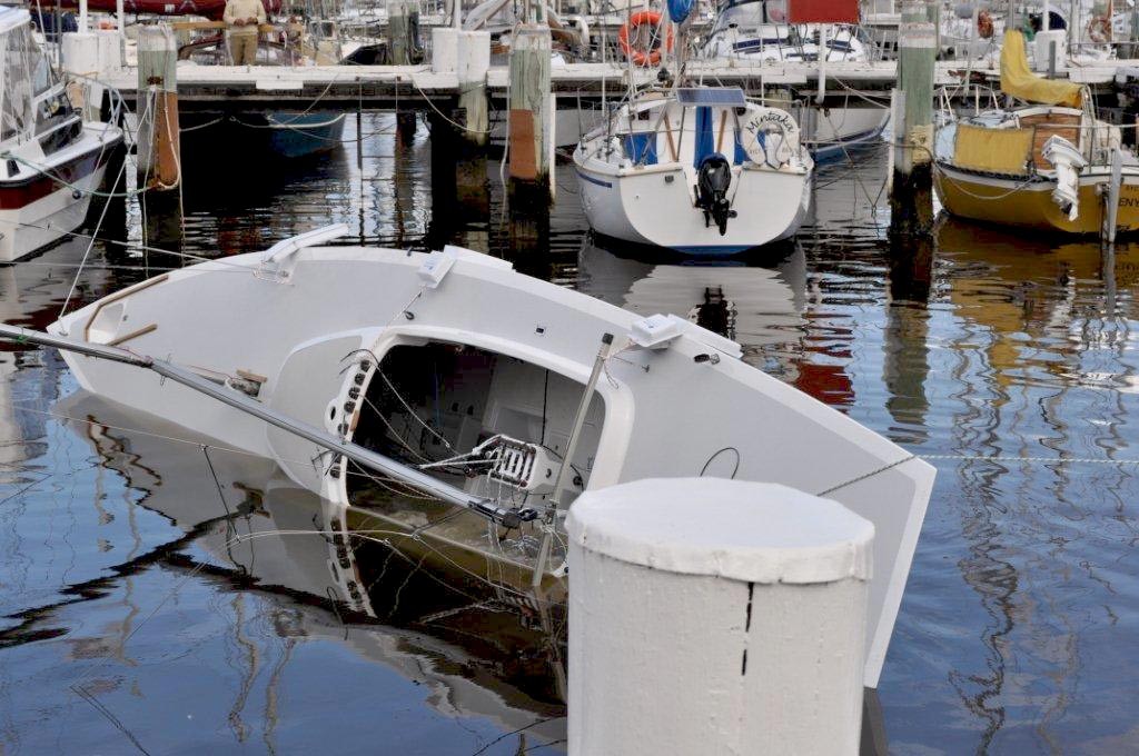 AUS215, the new Ridgeway Dragon undergoing buoyancy testing in Tasmania - Prince Philip Cup © Zane Ridgeway