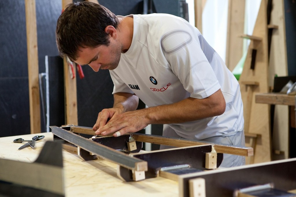 America&rsquo;s Cup AC45 under construction - Warkworth, New Zealand - 18 December 2010 photo copyright Ivor Wilkins/www.americascup.com www.americascup.com taken at  and featuring the  class