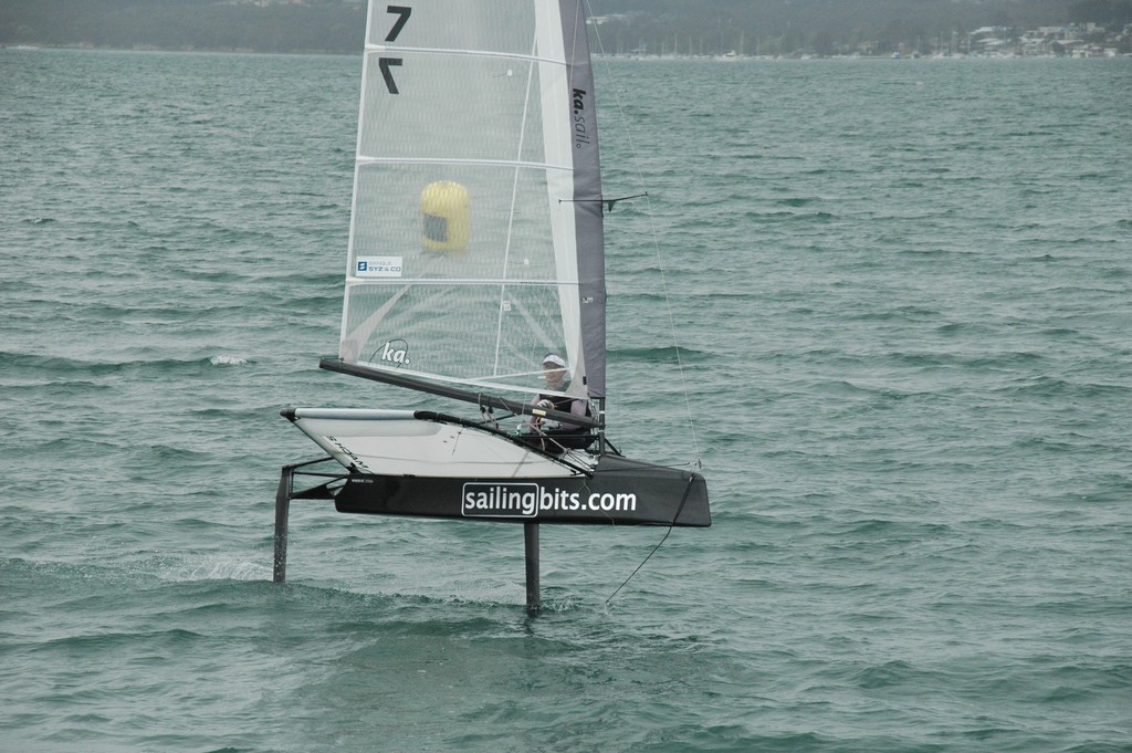 Scott Babbage at the finish of the One Lap Dash- 2nd across the line just behind Nathan Outeridge © Blake Middleton