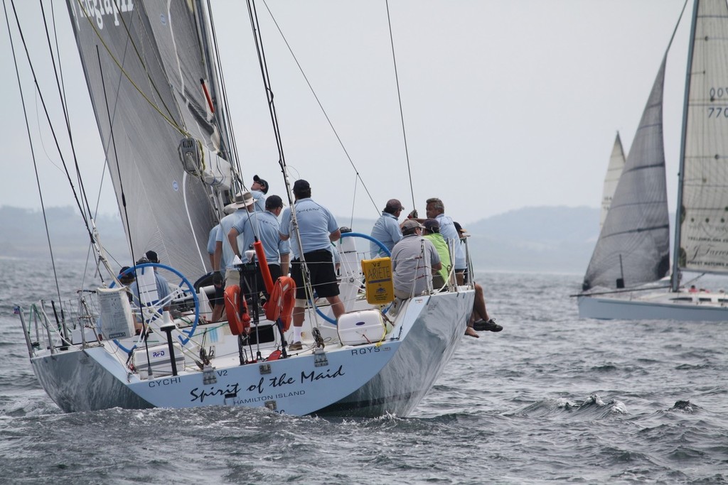 Bruce Absolon's Vovlvo 60 Spirit of the Maid will be back for the 30th race - 2011 Pittwater to Coffs Harbour Yacht Race photo copyright Damian Devine taken at  and featuring the  class