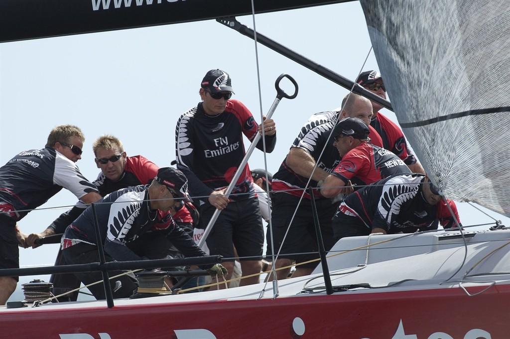 Emirates Team New Zealand. Race one on Day one of the Trophy of Sardinia, Audi MedCup 2010. 21/9/2010 © Chris Cameron/ETNZ http://www.chriscameron.co.nz