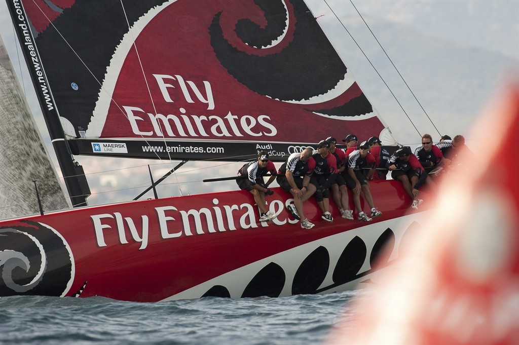 Emirates Team New Zealand. Race two on Day one of the Trophy of Sardinia, Audi MedCup 2010. 21/9/2010 © Chris Cameron/ETNZ http://www.chriscameron.co.nz