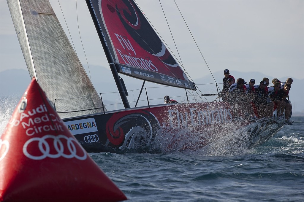 Emirates Team New Zealand. Race three on Day one of the Trophy of Sardinia, Audi MedCup 2010. 21/9/2010 © Chris Cameron/ETNZ http://www.chriscameron.co.nz