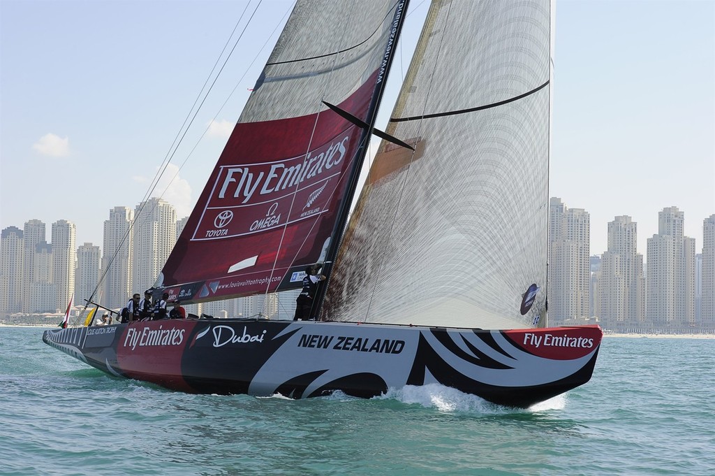 Emirates Team NZ in Dubai for the final time in ACC yachts © Chris Cameron/ETNZ http://www.chriscameron.co.nz