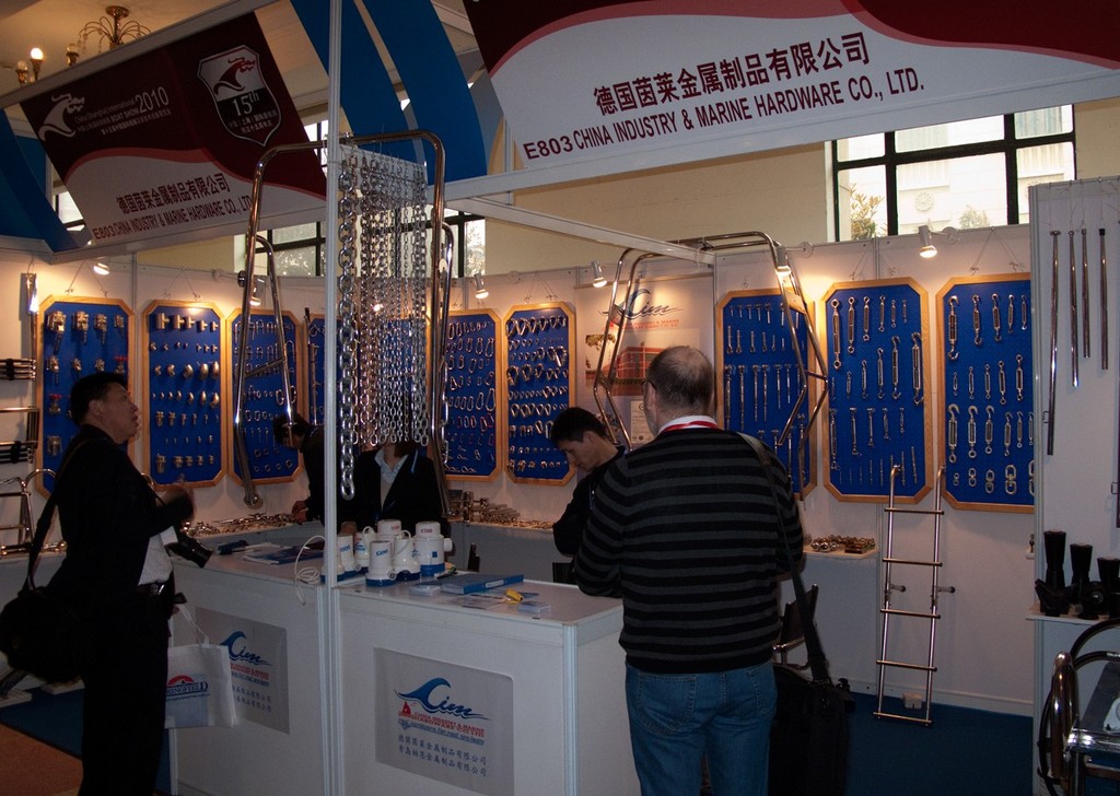China (Shanghai) International Boat Show 2010. More shackles than you can shake a turnbuckle at. © Guy Nowell http://www.guynowell.com