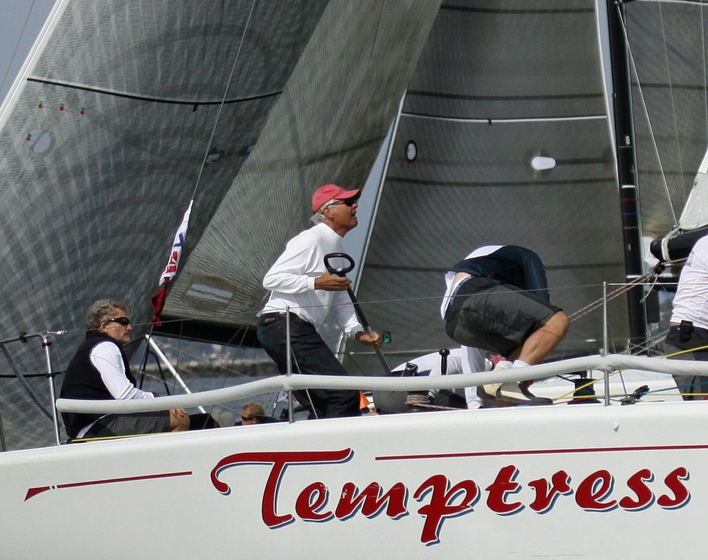 Ray Godwin (at helm) and his Farr 40 Temptress team rebounded from a couple of miscues to secure second place in their class photo copyright Rick Roberts  taken at  and featuring the  class
