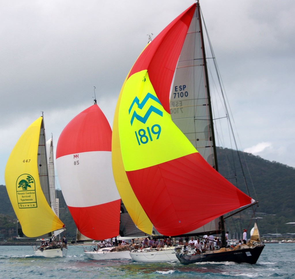 Charisma, Canute and Quatre Quart - Audi Hamilton Island Race Week day 2 photo copyright Sail-World.com /AUS http://www.sail-world.com taken at  and featuring the  class