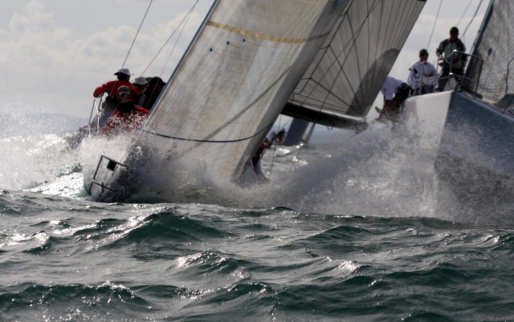 Closing on the mark - in company. NSW IRC Championship. Sail Port Stephens 2011 photo copyright Sail Port Stephens Event Media taken at  and featuring the  class