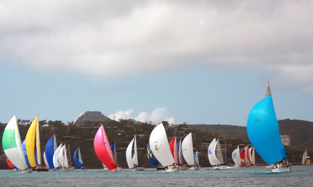 Cruising fleet spinnakers - Audi Hamilton Island Race Week day 2 photo copyright Sail-World.com /AUS http://www.sail-world.com taken at  and featuring the  class