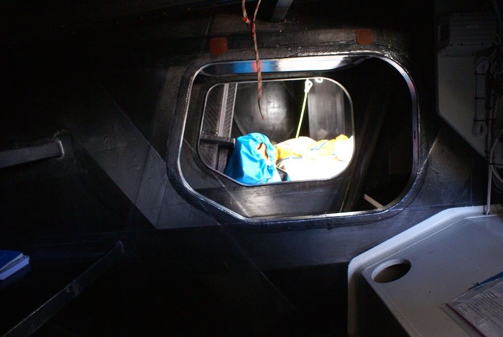 Looking forward, port side through the collision bulkhead: O Canada - Open 60, Auckland April 2010 © Richard Gladwell www.photosport.co.nz