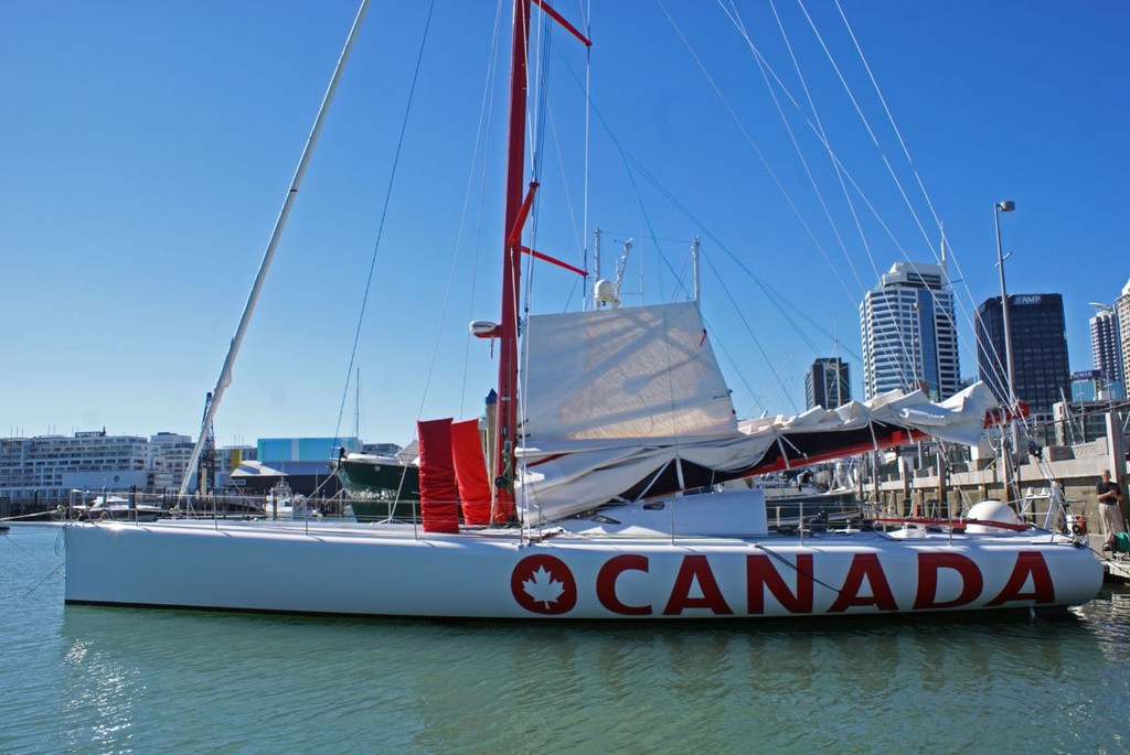 Side profile: O Canada - Open 60, Auckland April 2010 © Richard Gladwell www.photosport.co.nz