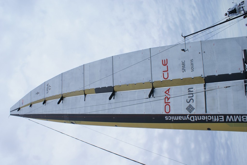 Trimmers had to think of the wing sail differently from a conventional soft sail © SW