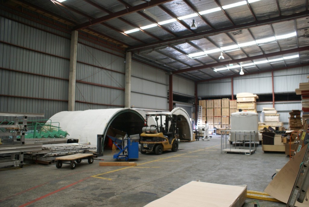 The ``room`` where the big machine centre will be based - BMW Oracle Racing building facility - Warkworth photo copyright Richard Gladwell www.photosport.co.nz taken at  and featuring the  class