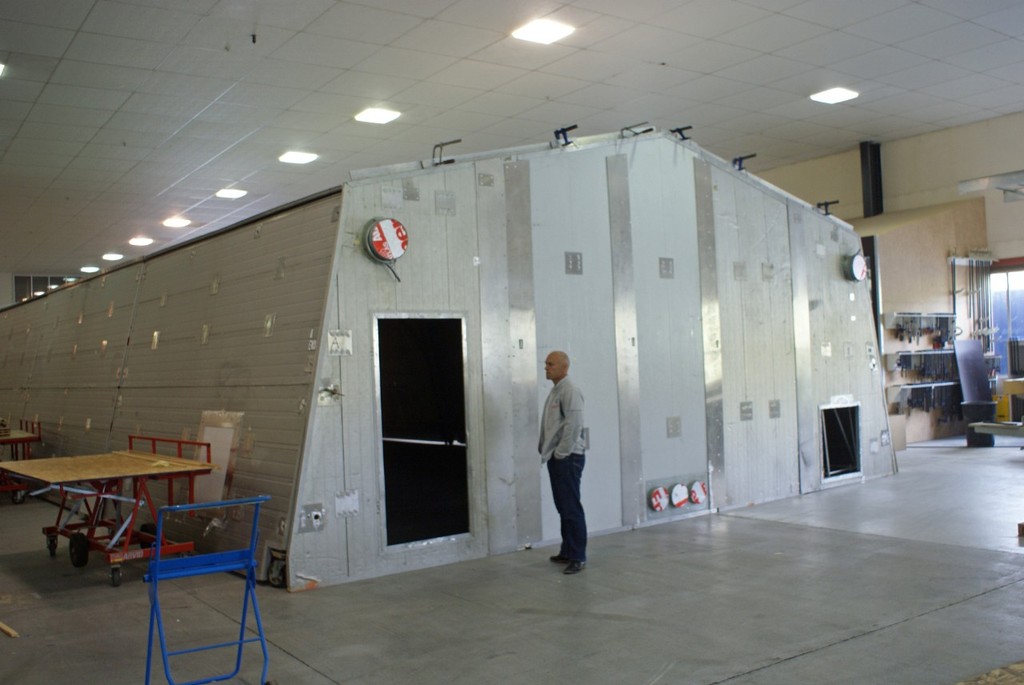 A larger oven at the BMW Oracle Racing building facility - Warkworth. Even so, this is one of the smaller ones planned. © Richard Gladwell www.photosport.co.nz