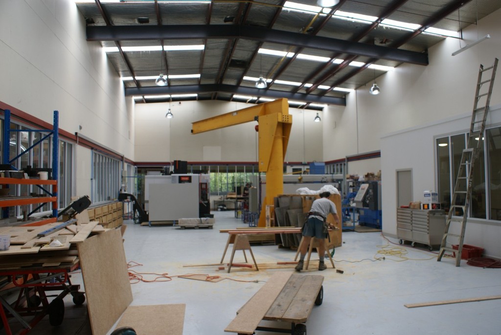 Another machining room - BMW Oracle Racing building facility - Warkworth photo copyright Richard Gladwell www.photosport.co.nz taken at  and featuring the  class