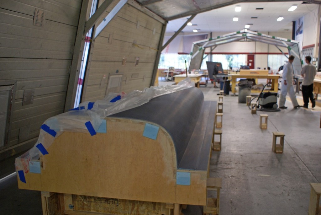 Milled male mould - Core Composites - AC45 construction 5 October 2010 © Richard Gladwell www.photosport.co.nz