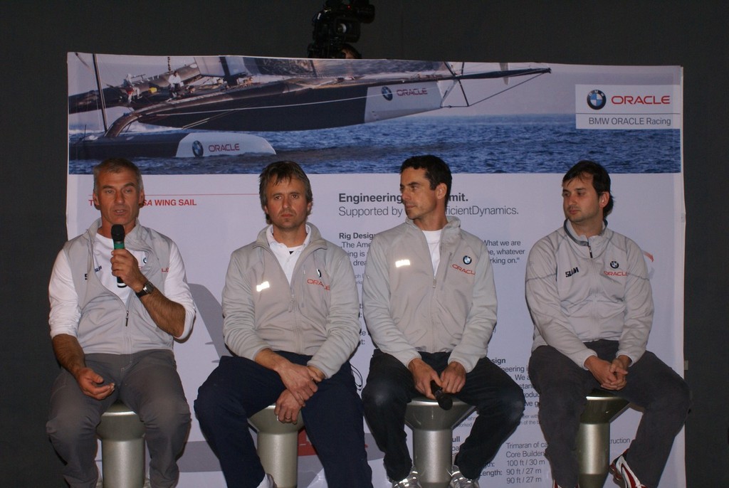 BMW Oracle Racing Technology team photo copyright Richard Gladwell www.photosport.co.nz taken at  and featuring the  class