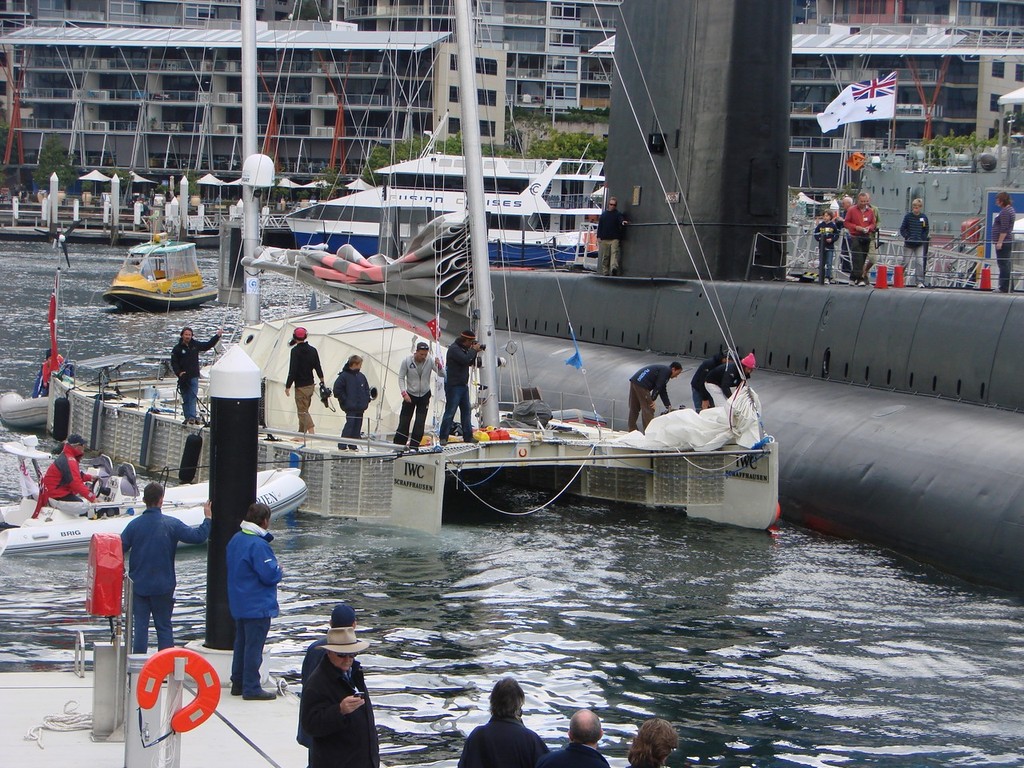 Plastiki Near-miss collision with a submarine © BW Studios
