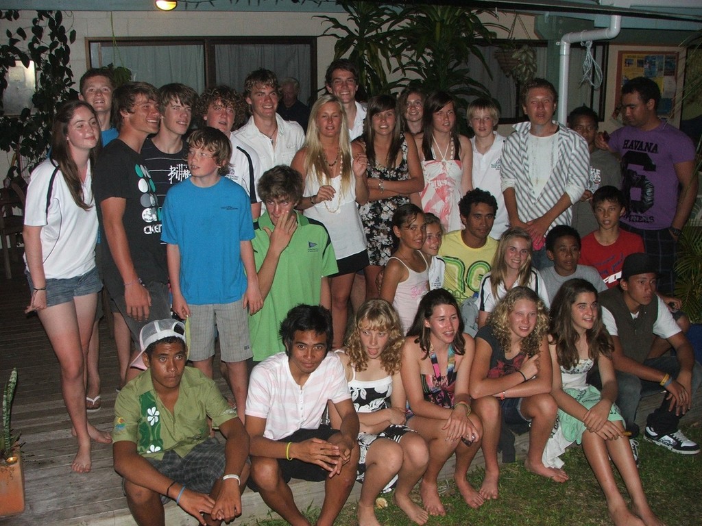 Tri-nations cultural mix night NZ and AUS  and Cook Islands teams - South Pacific Teams Racing 2010

 photo copyright Cindy Adams-Vining taken at  and featuring the  class