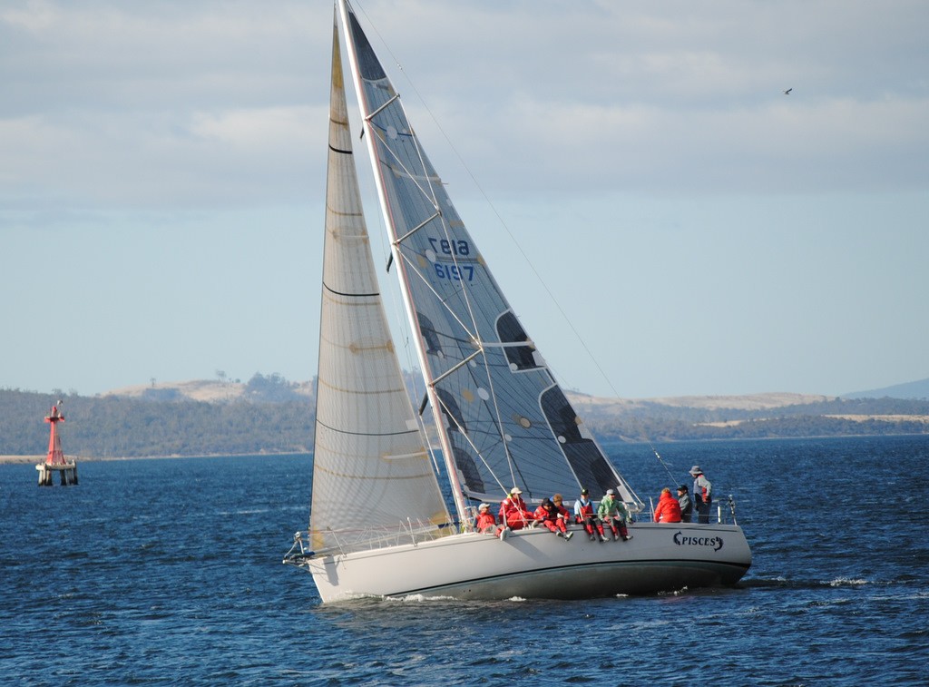 Pisces won the final race and the RYCT Division 1 winter pennant on the Derwent today. ©  Andrea Francolini Photography http://www.afrancolini.com/