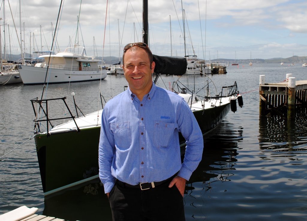 Justin Wells who will skipper Dump Truck in the Launceston to Hobart Race photo copyright  Andrea Francolini Photography http://www.afrancolini.com/ taken at  and featuring the  class