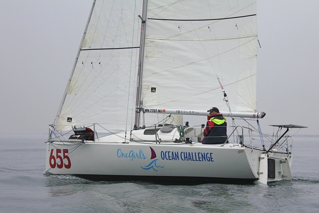 One Girl's Ocean Challenge first sail photo copyright Guy Perrin http://sail-world.com taken at  and featuring the  class