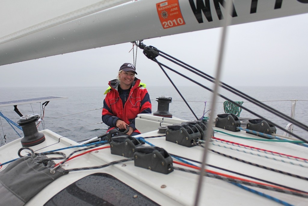 One Girl's Ocean Challenge first sail photo copyright Guy Perrin http://sail-world.com taken at  and featuring the  class