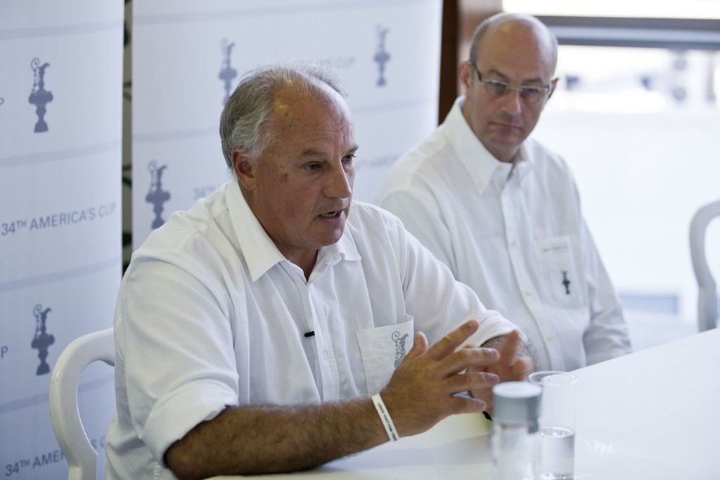 34th America’s Cup - Media Round Table with Ian Murray and Richard Worth © BMW Oracle Racing Photo Gilles Martin-Raget http://www.bmworacleracing.com