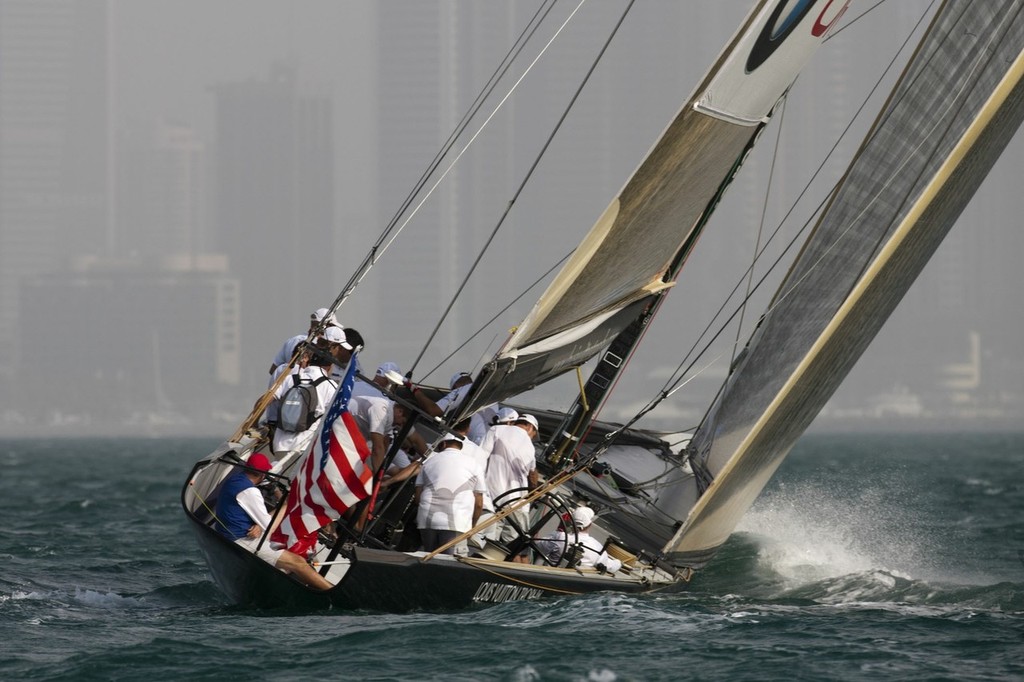 Louis Vuitton Trophy, Dubai - November 2010. BMW Oracle Racing vs Emirates Team NZ © BMW Oracle Racing Photo Gilles Martin-Raget http://www.bmworacleracing.com