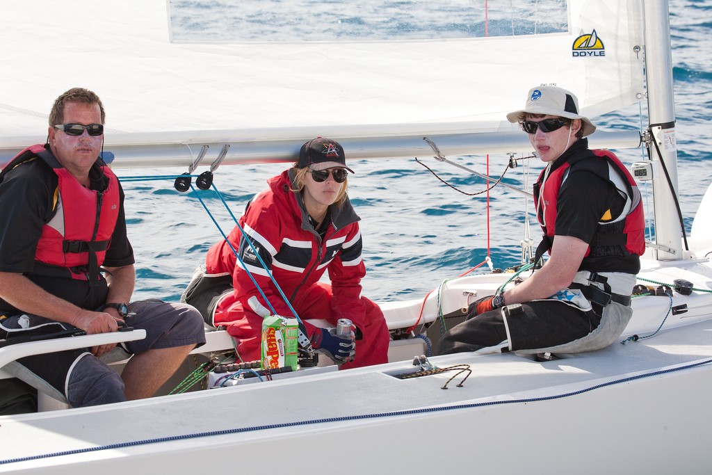 David Rose, winner of race 1, AUS1392, Etchells Australasian Winter Championship 2011 © Kylie Wilson Positive Image - copyright http://www.positiveimage.com.au/etchells