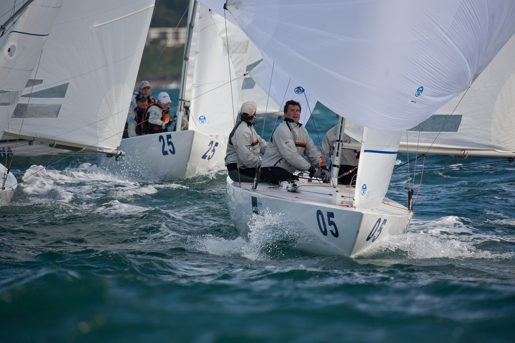 Ante Razmilovic, (Mo Jo) GBR1333, Etchells Australasian Winter Championship 2011 © Kylie Wilson Positive Image - copyright http://www.positiveimage.com.au/etchells