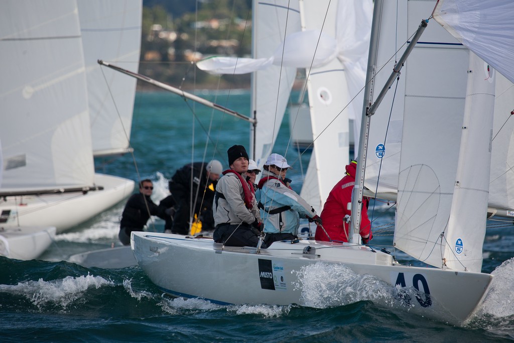 Noel Paterson (Waterloo Bay), Etchells Association President, Etchells Australasian Winter Championship 2011 © Kylie Wilson Positive Image - copyright http://www.positiveimage.com.au/etchells