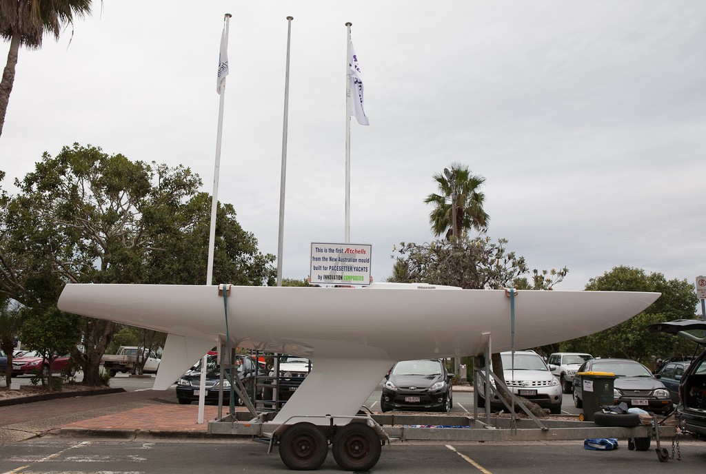 The first boat out of the new mould, bought by Ian Crisp, Etchells Australasian Winter Championship 2011 © Kylie Wilson Positive Image - copyright http://www.positiveimage.com.au/etchells