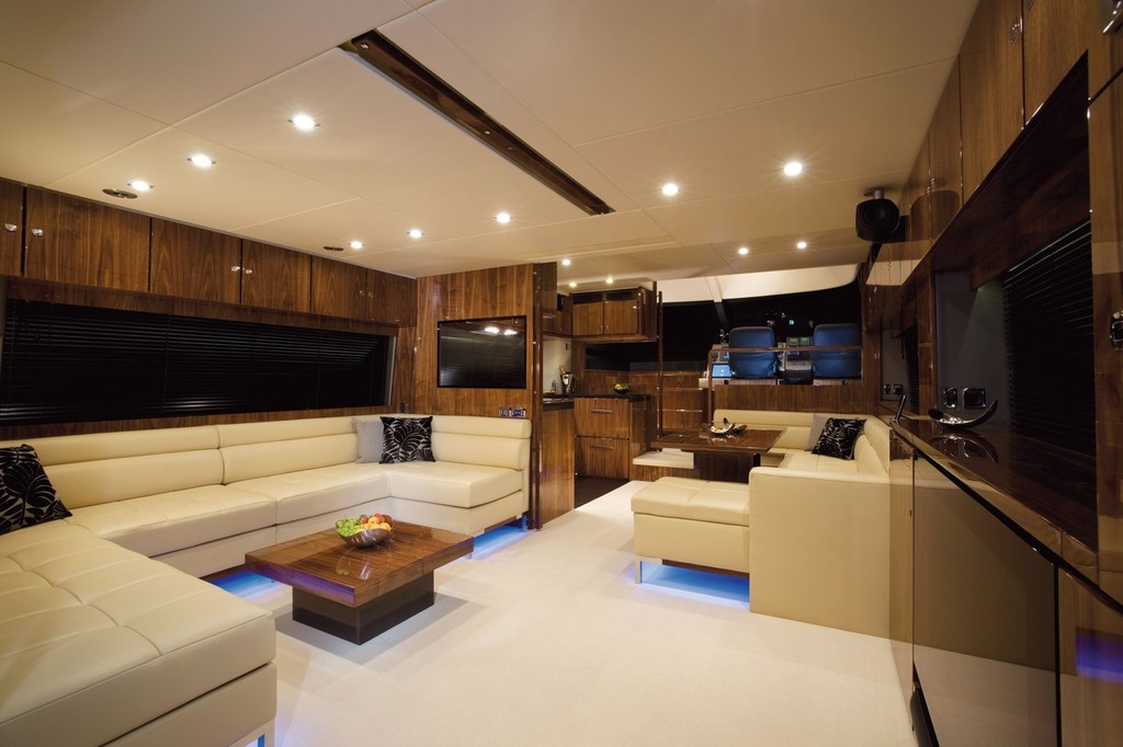 Throughout the award-wining motor yacht, brilliant interior design is the order of the day. - Fairline wins UK award photo copyright Fairline . taken at  and featuring the  class