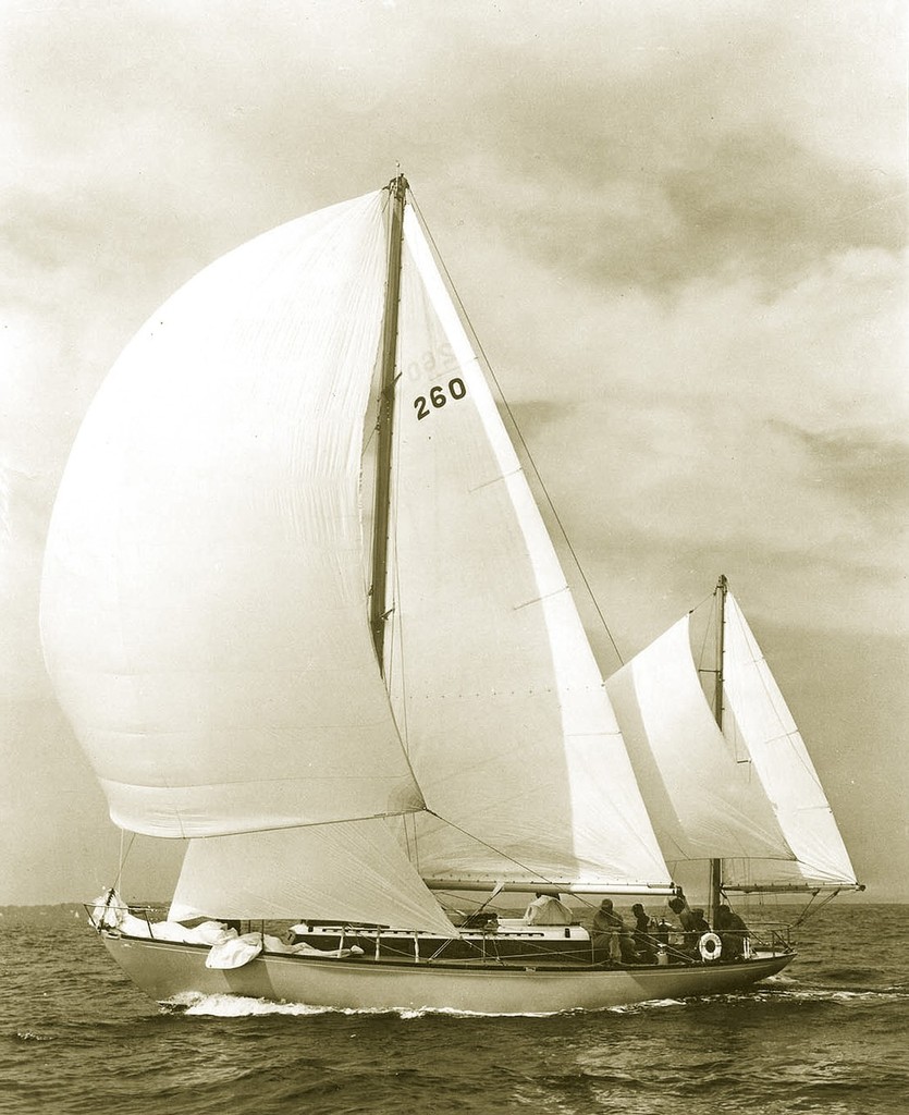 Circa 1956: Carlton Mitchell’s 38ft, 8