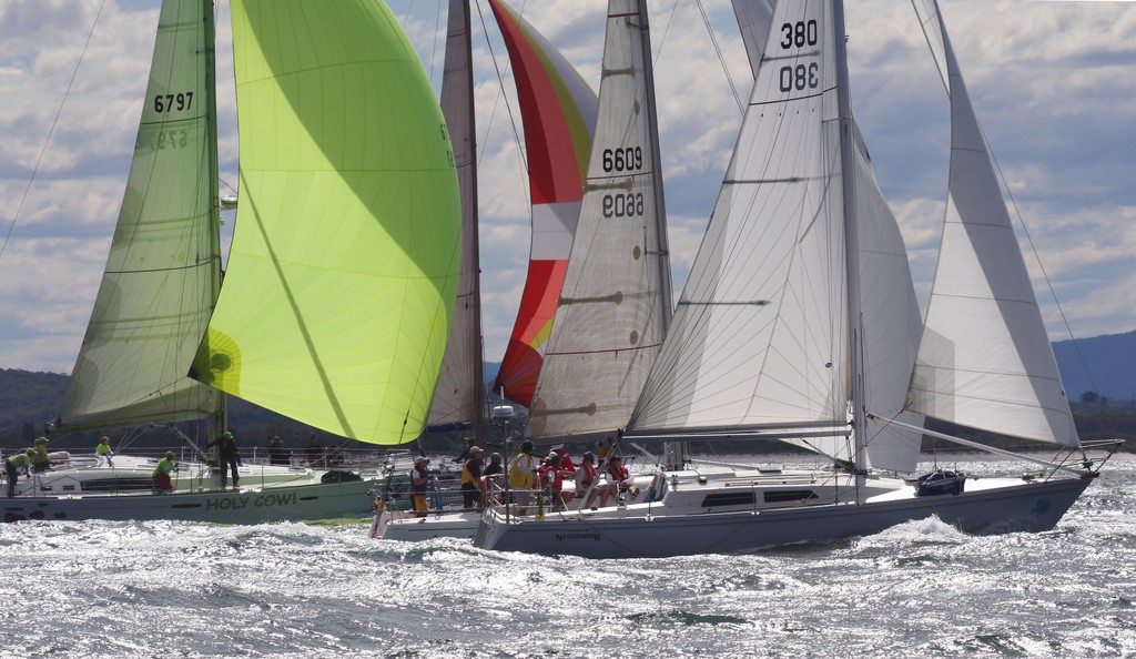 Fleet on day 2 of the Commodore's Cup at Sail Port Stephens 2011  
 photo copyright Sail Port Stephens Event Media taken at  and featuring the  class