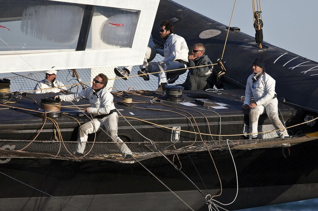 Elimination of grinders by allowing engine power was the only Court decision won by Alinghi - but allowed the full potential of the wingsail to be realized © BMW Oracle Racing Photo Gilles Martin-Raget http://www.bmworacleracing.com