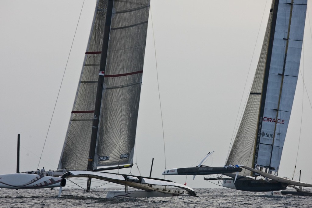 Race 2 33rd America’s Cup, Valencia - can the Olympics afford not to have the multihull? © BMW Oracle Racing Photo Gilles Martin-Raget http://www.bmworacleracing.com