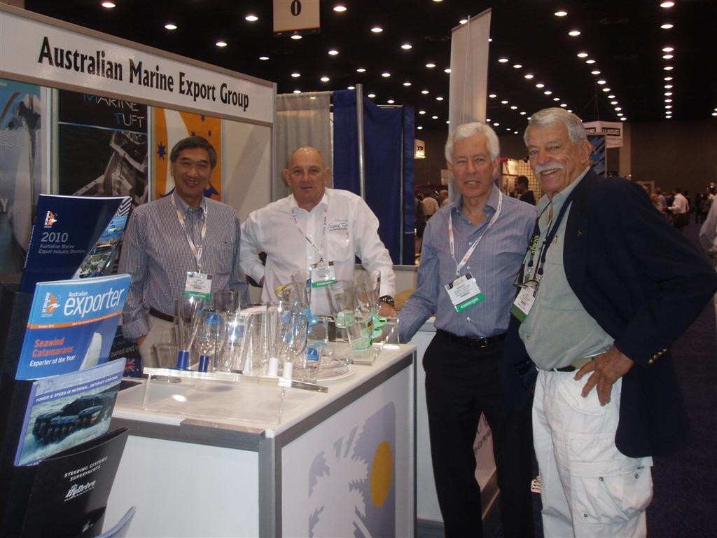 Coursemaster, Marine Tuft, Palm Plastics and stand visitor. photo copyright AIMEX  taken at  and featuring the  class