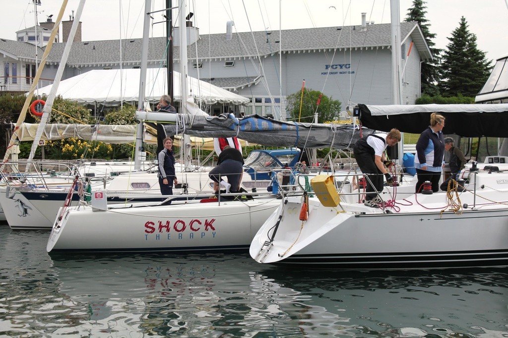 The yachts are leaving the docks © Guy Perrin http://sail-world.com