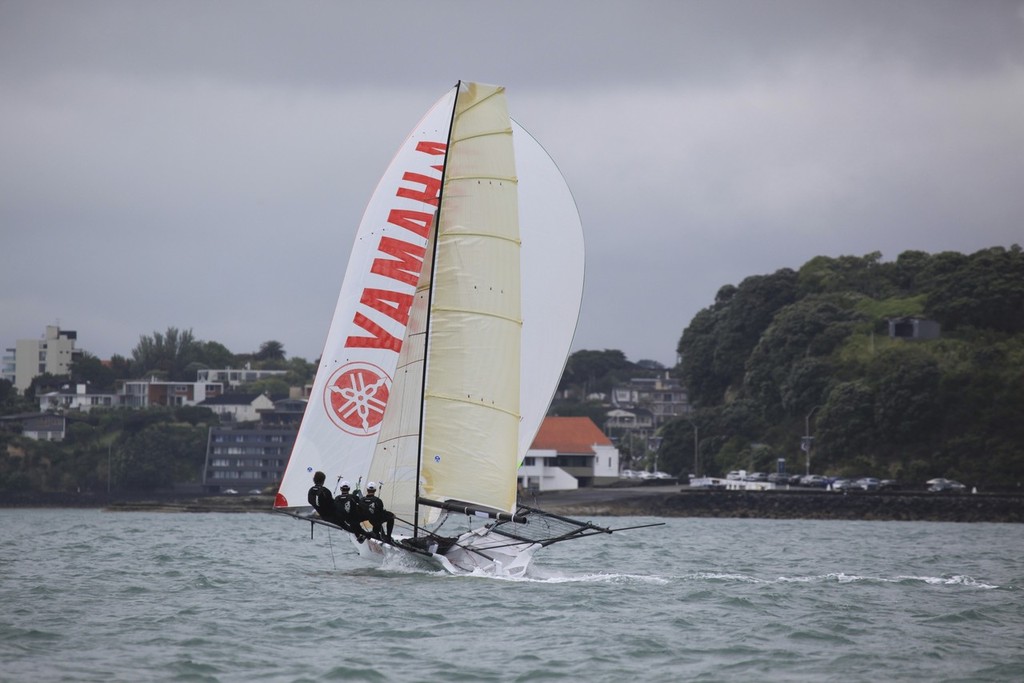 18fters racing off Auckland Sailing Club © SW