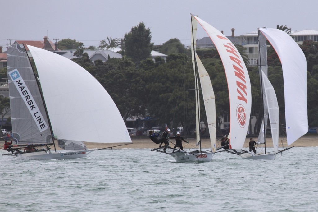 18fters racing off Auckland Sailing Club © SW