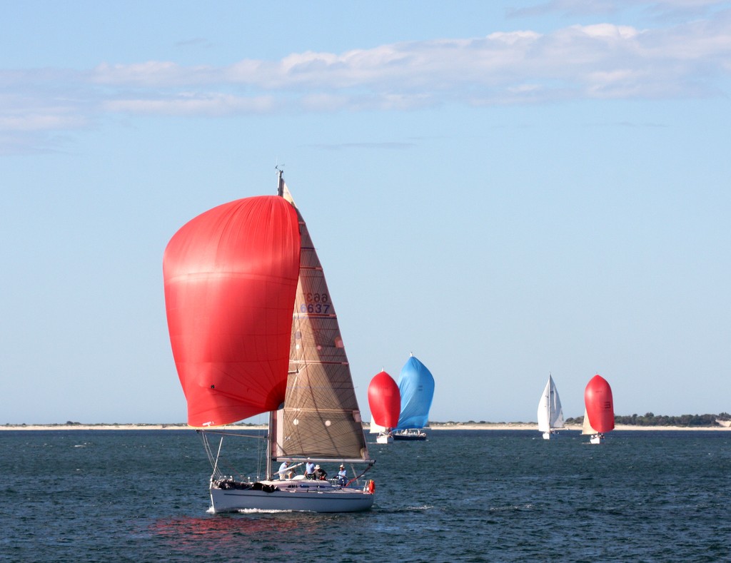 Newcastle to Port Stephens race nearing the finish © Sail Port Stephens Event Media