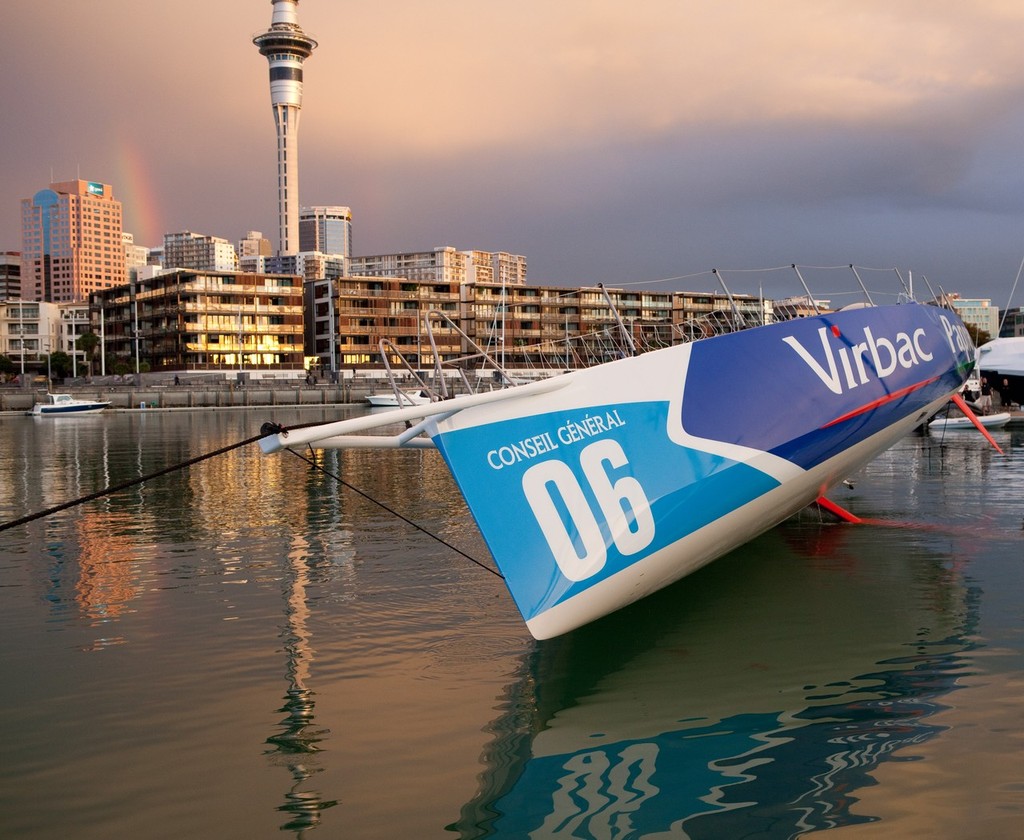 Virbac Paprec shows off her underwater lines © Ivor Wilkins/Offshore Images http://www.offshoreimages.com/