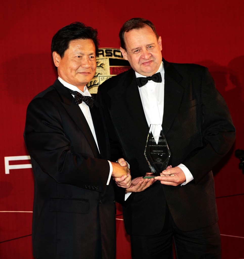 1st Asian Marine & Boating Awards, China International Boat Show 2010. Paul Scholten, McConaghy Boats, Most Innovative Company Award. © SW