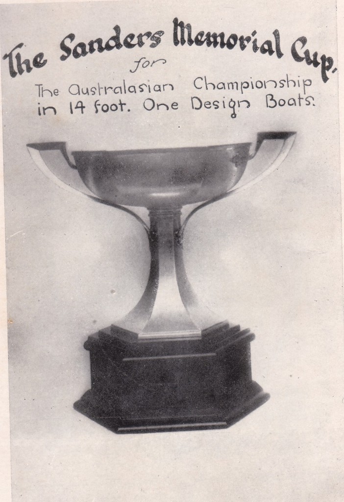 The Sanders Cup won by Jim Young in 1949, then one of the premier small boat trophies in New Zealand photo copyright SW taken at  and featuring the  class