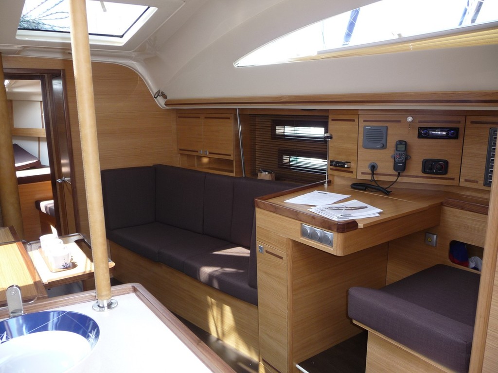 Elan Impression 444 light filled Saloon and fine craftsmanship - Launch of the Elan Impression 444 © Elan Marine Moldan