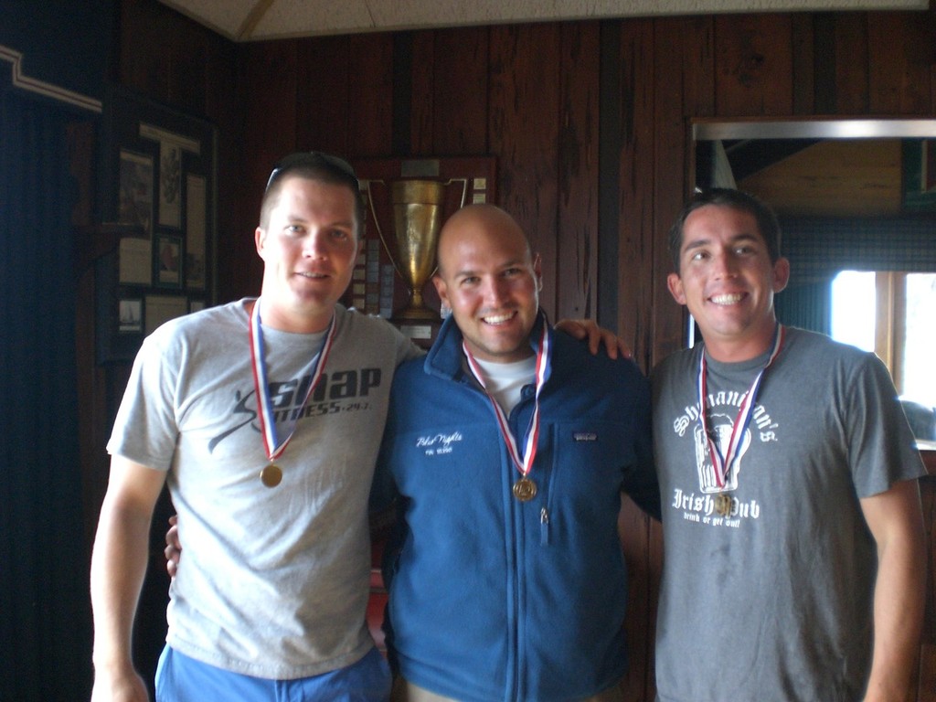 1st place team of John Van Tol, Mike Reyes & Chris Van Tol - Area E and K semi-finals for the US Match Racing Championship photo copyright Kathy Lindgren taken at  and featuring the  class