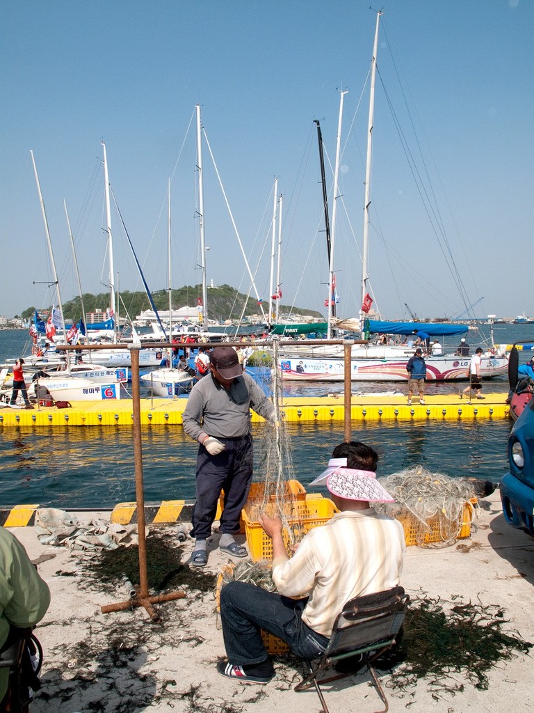 Yes, Virginia, this is a fishing village - Korea Cup 2010 © Guy Nowell http://www.guynowell.com